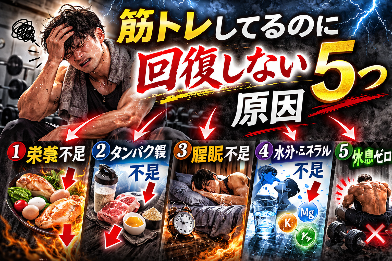 b7c7d297 50cf 471f 8663 7ad548fdfa26 - 筋トレしてるのに回復しない原因5つ